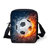 Bigcardesigns Messenger Purse Football Print Cross-body Mini Bag Shoulder Handbag Adjust Strape
