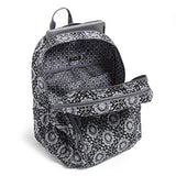 Vera Bradley Iconic XL Campus Backpack, Signature Cotton, Charcoal Medallion