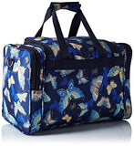 World Traveler Women'S Value Series Blue Moon 16-Inch Duffel Bag, Gold Butterfly, One Size