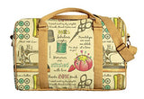 Vietsbay Women Pattern Of Sewing Kit Printed Canvas Travel Duffle Bag Was_42