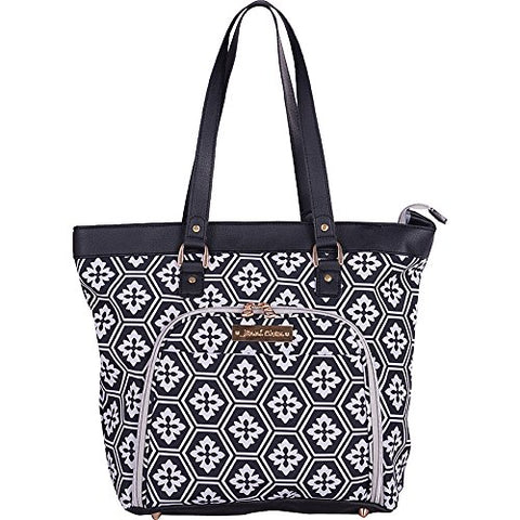 Jenni Chan Aria Snow Flake 18" Computer Tote (Black)