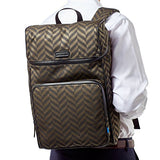 Uri Minkoff Stanton Backpack Soft Napa Leather W/ Black Twill Lining, Black Salvia