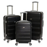 Gren Travel American Green Black Travel 3-Piece Lightweight Expandable Hardside Spinner Luggage Set