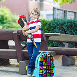 LORVIES Colorful Educational Alphabet Backpack Kids School Book Bags for Elementary Primary Schooler for Boys