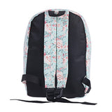 Damara Womens Allover Zipper Utility Expandable Canvas Backpack,Light Green