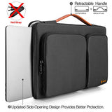 tomtoc 360° Protective Laptop Sleeve Compatible with New MacBook Air - 13.3” Retina Display 2018 A1932| 13 Inch New MacBook Pro A1989 A1706 A1708 | Surface Pro 6/5/4, Water Resistant Laptop Briefcase