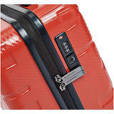 AmazonBasics Pyramid Luggage Spinner with TSA Lock, 20-Inch Carry-On, Red