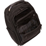 Kenneth Cole Reaction 1680D Poly Expandable Double Gusset 17.0” Computer Backpack, Black, One Size