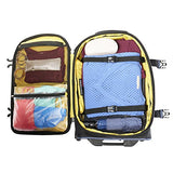 Tpro Bold 2.0 2 Piece Set (22 Inch Expandable Rollaboard + Computer Backpack), Black/Navy