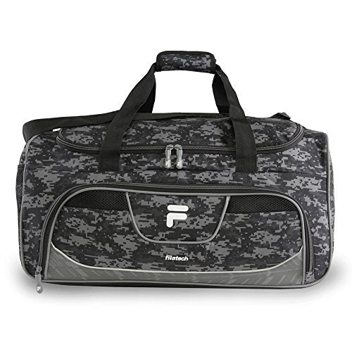 Fila Speedlight Medium Duffel Gym Sports Bag, Grey Digi Camo One Size
