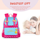 Vbiger Casual School Bag Children School Backpacks For Teen Girls (Red-Blue)