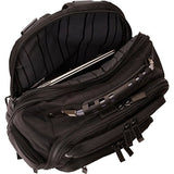 Kenneth Cole Reaction 1680D Poly Expandable Double Gusset 17.0” Computer Backpack, Black, One Size