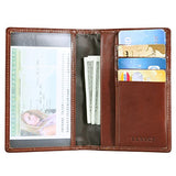 Banuce Italian Leather Passport Holder for Men Women Unisex Slim Travel Passport Wallet Cover