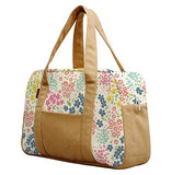 Women'S Seamless Ditsy Floral Pattern Printed Canvas Duffel Travel Bags Was_19