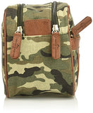 Buxton Men's Expedition Ii Huntington Gear Double Zip Canvas Travel Kit, Camo