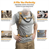 Diaz Sport Tactical Molle Hydration Pack Backpack with 3L Water Bladder. Lightweight & Durable Military Daypack Keeps Water Cold Up to 4 Hours | for Hiking Running Cycling Camping Biking | Tan Khaki