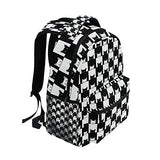 Backpack Travel Black White Cat School Bookbags Shoulder Laptop Daypack College Bag for Womens Mens