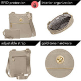 Baggallini Hanover Crossbody Bag Gold Hardware, Beach, One Size