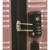 Dejuno Luna Lightweight 3-Piece Hardside Spinner Luggage Set-Black