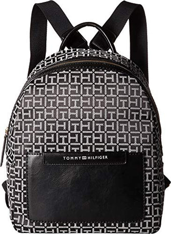 Tommy Hilfiger Women's Jackie Backpack Black/White One Size