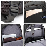 Bison Denim Business Laptop Backpack 17Inch Waterproof Travel Bag Rucksack Daypack Knapsack Slim