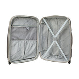 Travelers Polo & Racquet Club Tprc Barnet 3-Piece Expandable Spinner Luggage Set, Silver, One Size