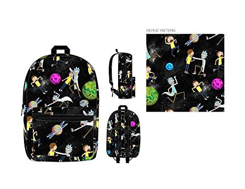 Rick And Morty Space Toss All Over Print Backpack
