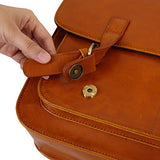 ECOSUSI Messenger Bag PU Leather Laptop Briefcase 14 inch Computer Shoulder Satchel Bag for Women