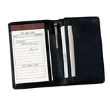 Royce Leather Deluxe Note Jotter Organizer,Black,One Size