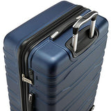 Mancini San Marino Lightweight Spinner Luggage Set in Navy Blue