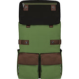 Lencca Novo Canvas And Vegan Leather Backpack Crossover For Up To 15.6 " Laptops (Lennovogrn)