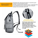 Samber Usb Rechargeable Canvas Backpack Girls School Bag Outdoor Rucksack Oxford Cloth Daypack With