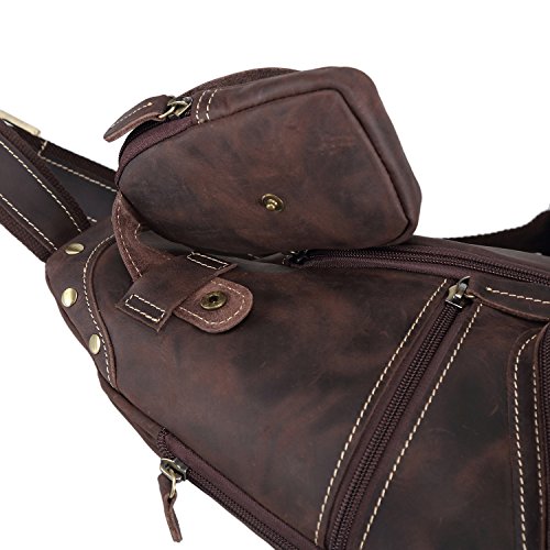 Rolando Amani Genuine Leather Crossbody Bag – Red Hobo Shoulder Bag For Women