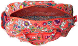 Vera Bradley Women's Iconic Compact Weekender Travel Bag-Signature, Coral Floral