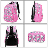 Backpack for Girls, CAMTOP Preschool Backpack with Lunch Box Toddler Kids School Bag Set (Pink-2)