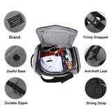 NeSus Travel Luggage Duffel Bag Lightweight Gym Bag Anti-theft Backpack (Grey)