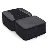 Gonex Large Packing Cubes, Double Sided Travel Suitcase Organizer 3 pcs Black