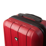 Mia Toro Italy Tosetti Hardside Spinner Carry-on, Red