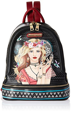 Nicole Lee Women's Multi-Functional [Pink] Smart Lunch Backpack, Insulated Bottom Compartment, Elsa's Dream Catcher, One Size