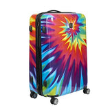 ful Luggage Tie-dye Swirl 28 Inch Expandable Spinner Rolling Suitcase, Hard Case