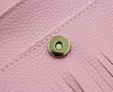 Kids Cute Cat Tassel Bag Girls Mini Satchel PU Leather Crossbody Bag Coin Pouse(Pink)