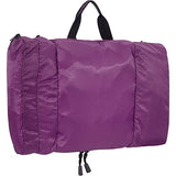 eBags Pack-it-Flat Hanging Toiletry Kit for Travel - (Eggplant)