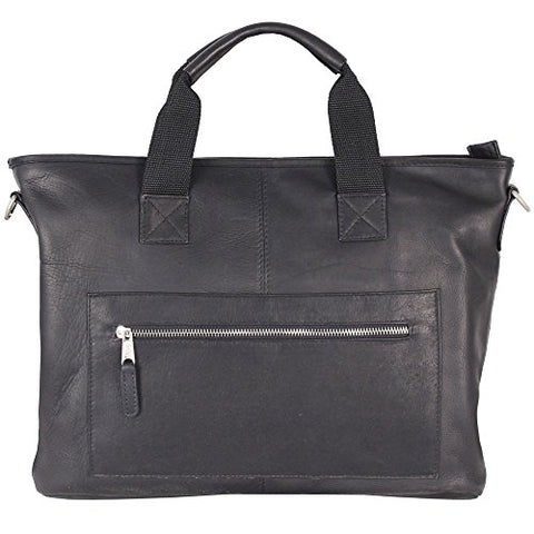 Latico New Orleans Laptop Bried Briefcase,Black,One Size