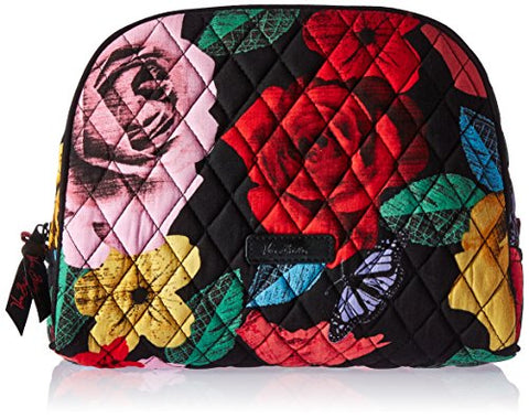 Vera Bradley Large Zip Cosmetic, Havana Rose  ( Pattern May Vary )