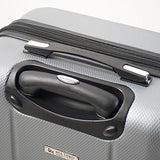 Mia Toro Italy Fabbri Hardside Spinner Luggage 3pc Set, Silver