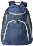 Kenneth Cole Reaction Pack Be Nimble 1680d Polyester Dual Compartment 17" Laptop Backpack, Blue