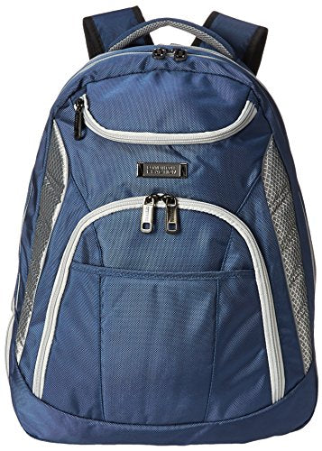 Kenneth Cole Reaction Pack Be Nimble 1680d Polyester Dual Compartment 17" Laptop Backpack, Blue