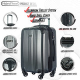 3 Pc Luggage Set Durable Lightweight Spinner Suitecase Lug3 6111 Red