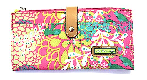 Lily Bloom Large Travel Wallet - LIZA Wallet (Floral Reef-Pink)