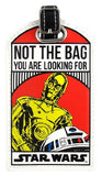 Star Wars Not The Bag You Are Looking For Droids C-3Po/R2-D2 Luggage Tag